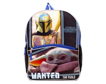 Personalized Mandalorian Wanted, The Child Backpack - 16 Inch