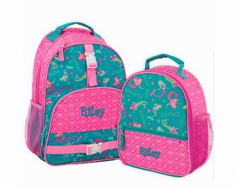 mermaid initial backpack