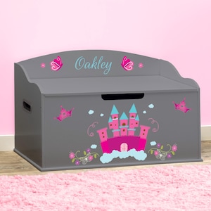 Personalized Dibsies Creative Wonders Princess Toy Box - Dovetail Grey