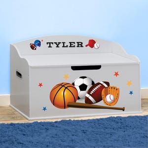 Sports themed toy organizer discount