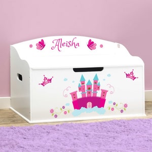 Personalized Dibsies Creative Wonders Princess Toy Box - White