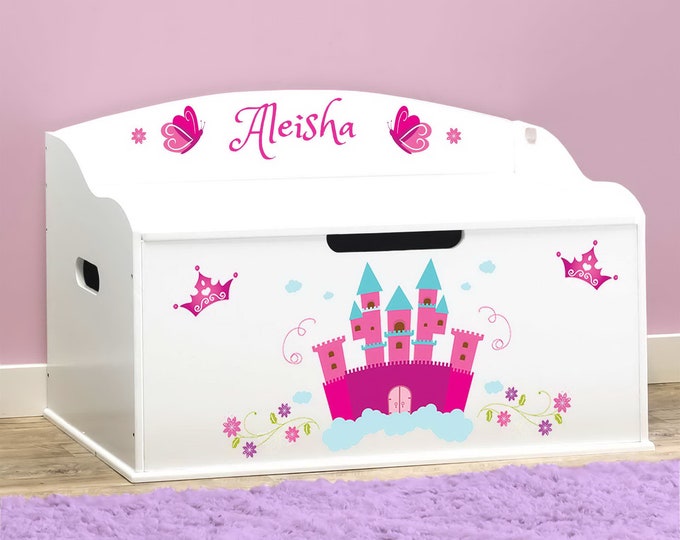 Personalized Dibsies Creative Wonders Princess Toy Box - White