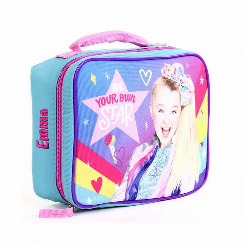 Personalized JoJo Siwa Lunch Bag Light Blue Be Your Own Star Bild 1