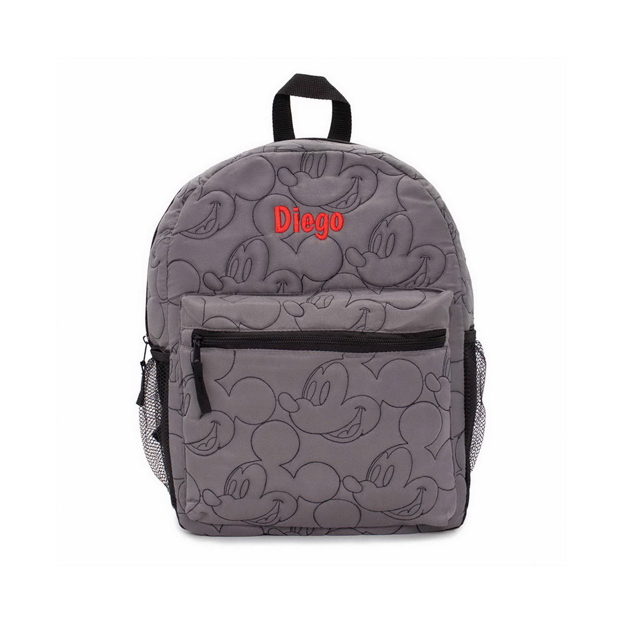 Personalized Quilted Mickey Mouse Character Backpack 16 Inch Etsy