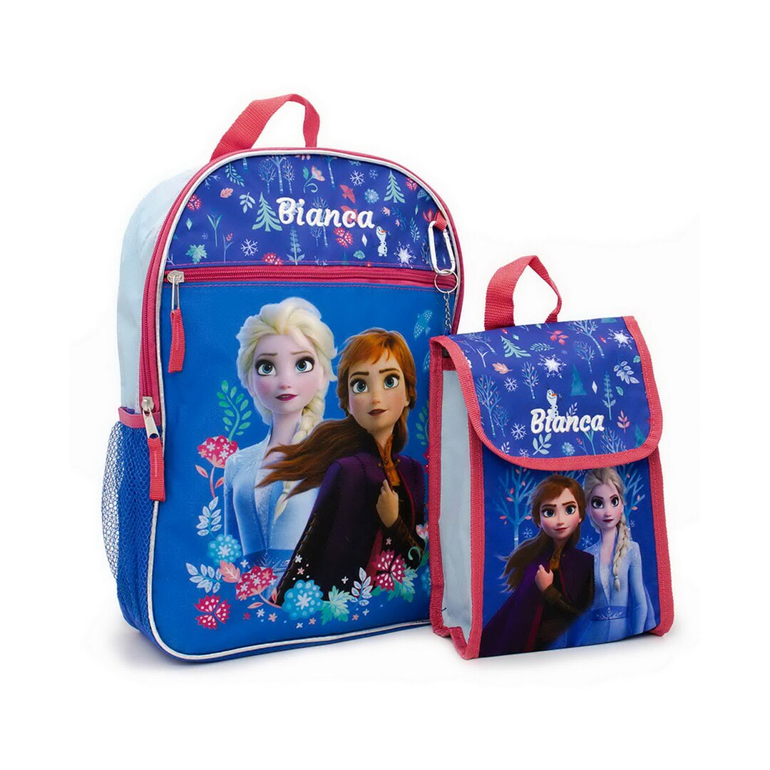Personalized Frozen Backpack and Lunch Box Combo Etsy