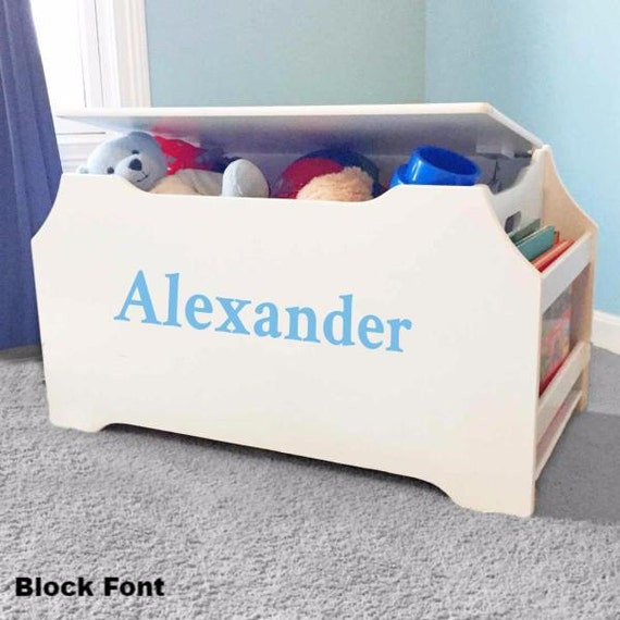 toy box with book storage