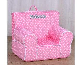 Personalized Dibsies Creative Wonders Toddler Chair - Ages 1.5 to 4 Years Old - Pink Polka Dots