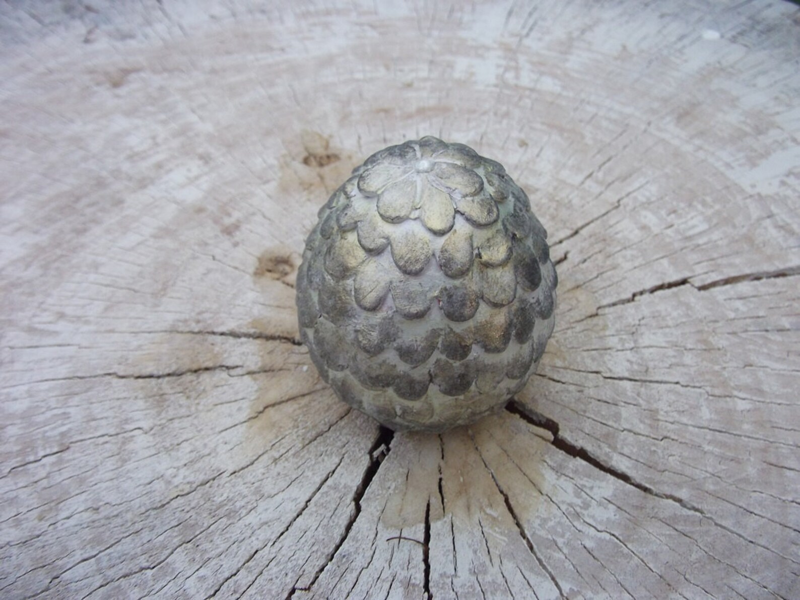 Dragon Egg Silver Dragon ceramic egg Etsy