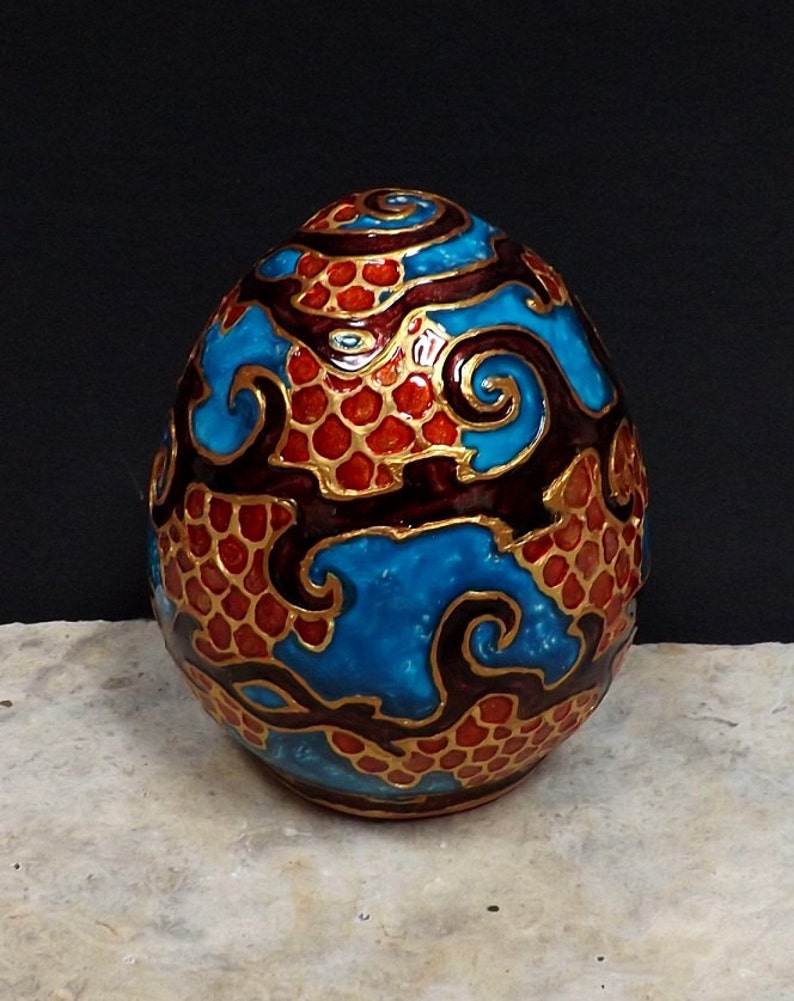 Dragon Egg Magical Dragon ceramic egg Etsy