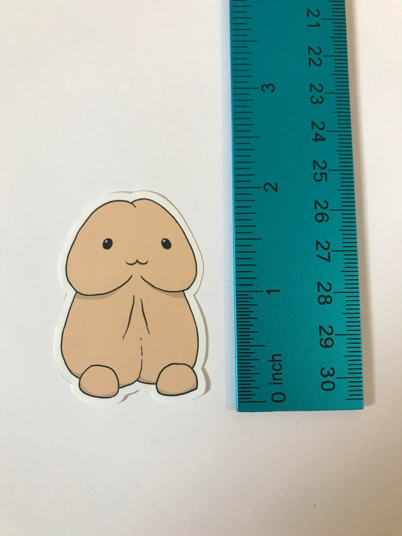 Penis Stickers Plush Cute Vinyl Stickers Water Resistant | Etsy