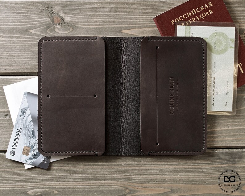 Leather passport cover passport case personalized cover Etsy