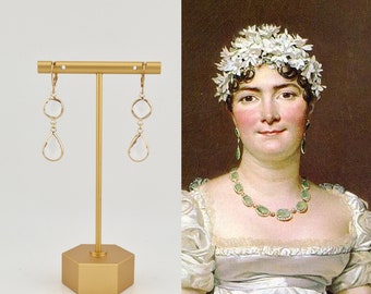 Rhinestone earrings - georgian - regency