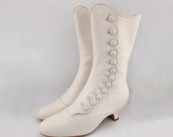 Compiègne - Ivoire - Chaussures XIXe Siècle - Victorian shoes