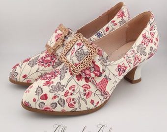 Trianon - Ivory Indian - 18th Century Shoes