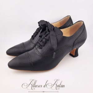 Cauterets - Noir - Chaussures XXe Siècle - Edwardian shoes