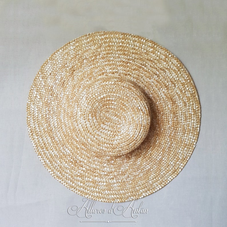 Bergère En Paille XVIIIe Siècle 18th Century straw Hat image 5