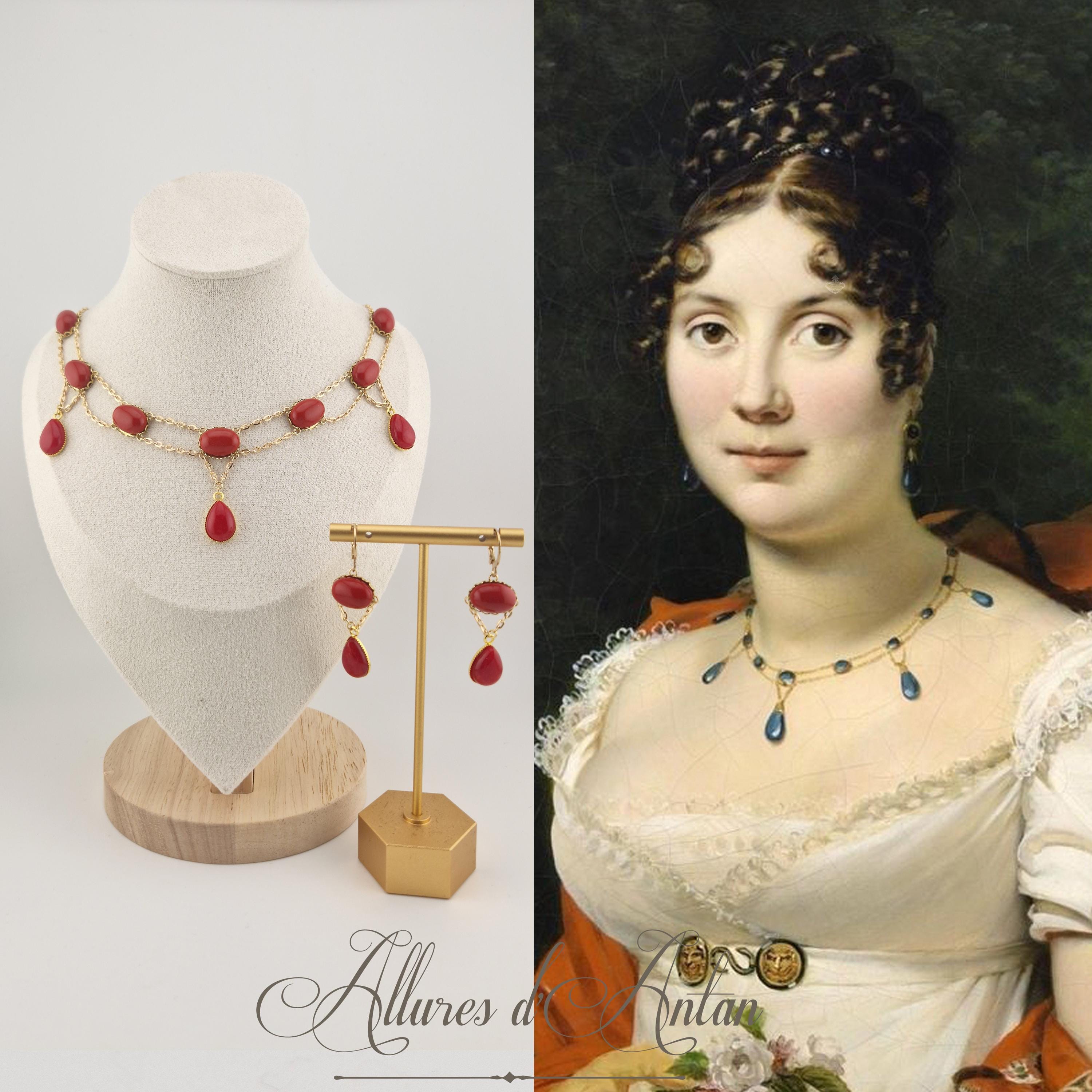 Ancien collier + pendentif ORENA Paris necklace bijou avec