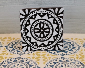 Indian Wooden Printing Block - Large Moroccan Tile