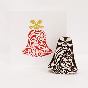 Detailed Bell Christmas Printing Block - Etsy