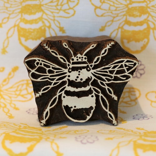 Indian Wooden Block Printing Set Paisleys Etsy