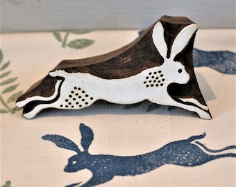 Indian Printing Block - Leaping Hare