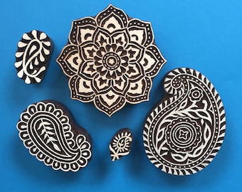 Indian Wooden Block Printing Set- Paisley’s