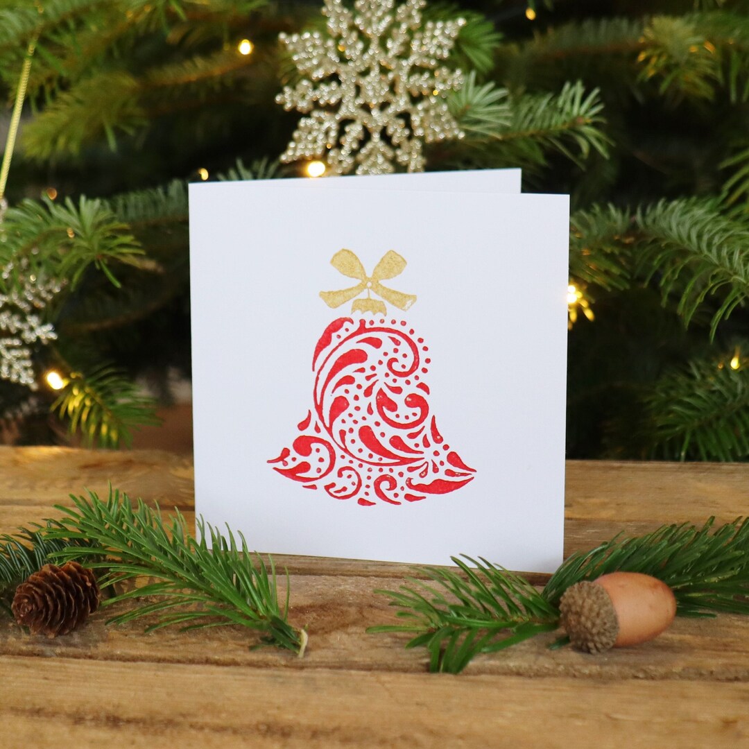 Detailed Bell Christmas Printing Block - Etsy