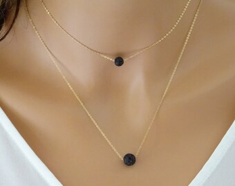 Diffuser Necklace, Essential Oil Aromatherapy necklace, lava necklace, lava jewelry, Bridesmaid necklace, gift for wife