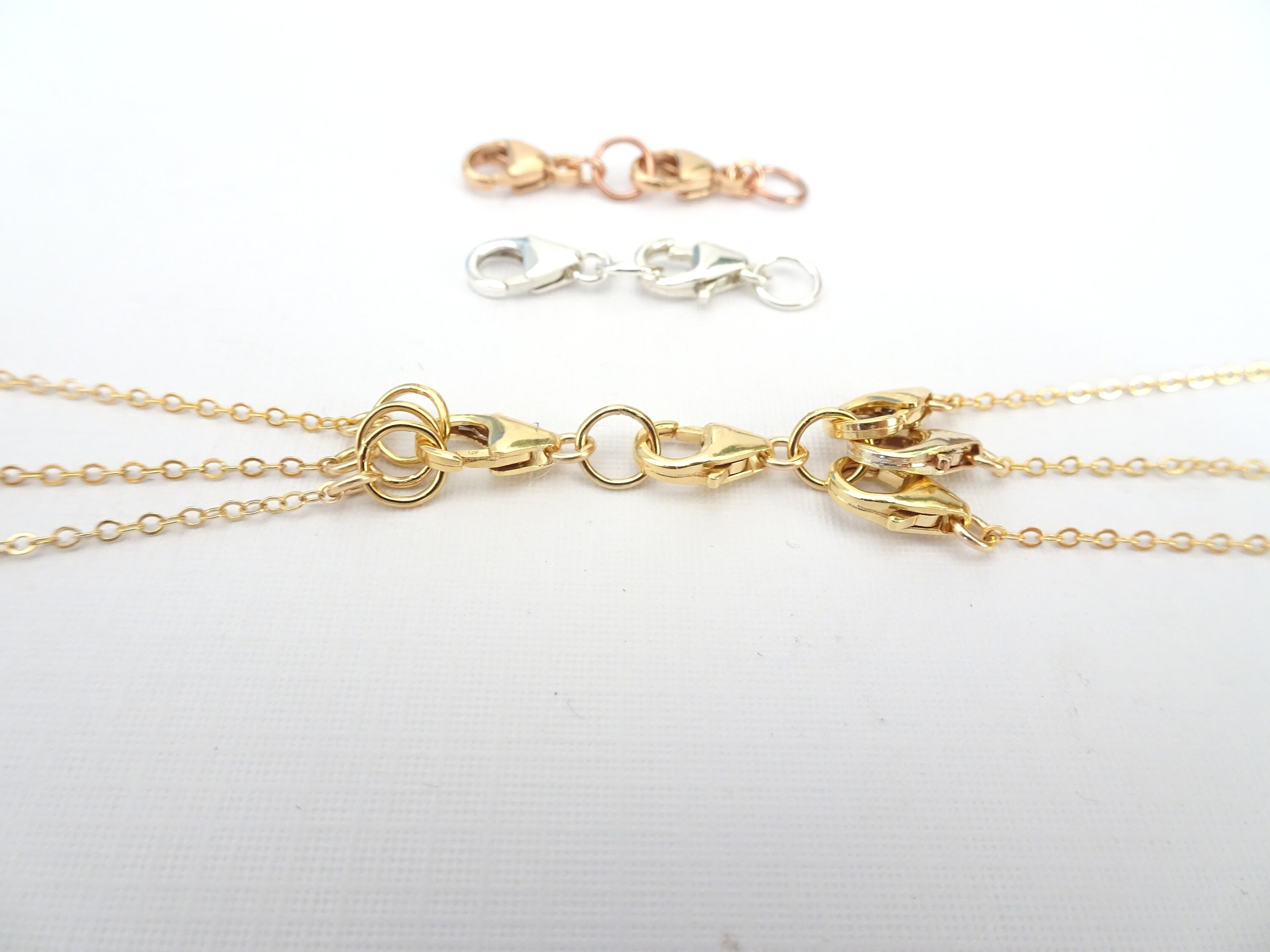 DIY Layered Necklace, Clasp Separating Spacer Sterling Silver, Gold Fill  Extender, Lobster Clasp for Chains and Bracelets Laminijewelry 