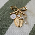 Baby Baptism Pin Virgin Mary Personalized Gift product logo