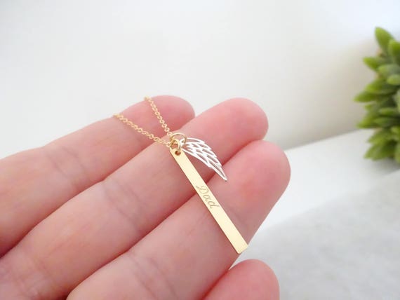 Dad Loss Gift Dad Memorial Necklace Remembrance of Dad Personalized Dad Loss Necklace Dad Keepsake Loving Memory Of Dad