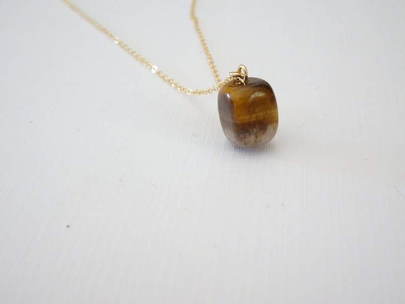 Gift for her Necklace Tiger Eye pendant necklace Natural gemstone Jewelry