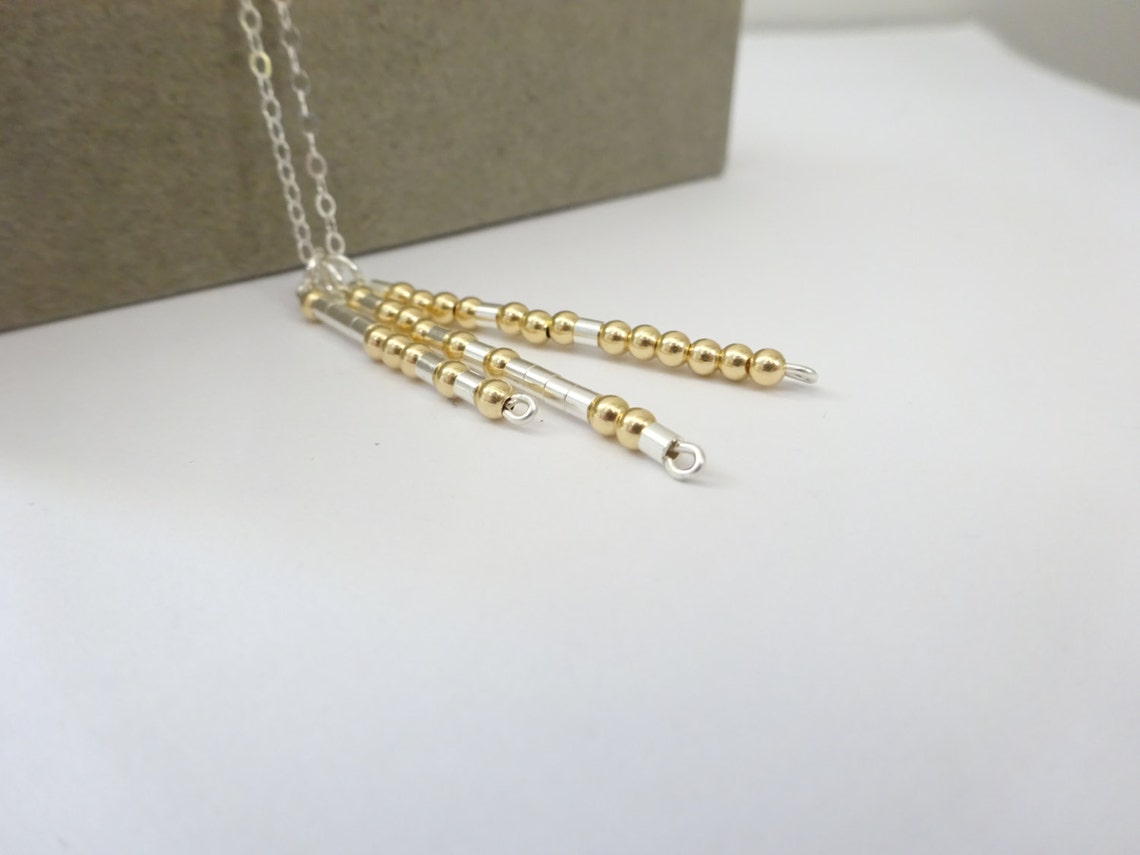 Vertical Morse Code Kids Name Necklace Personalized Custom - Etsy