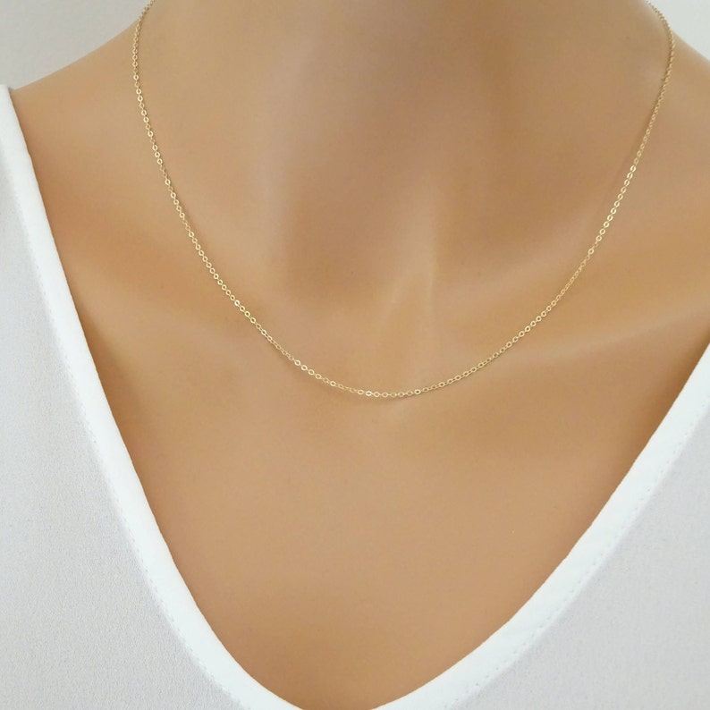 ONE Dainty Cable Chain Necklace, Replacement Necklace image 1