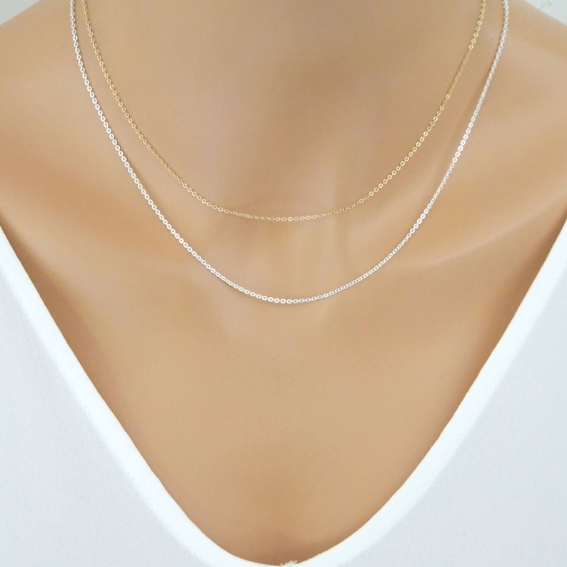 ONE Dainty Cable Chain Necklace, Replacement Necklace image 5