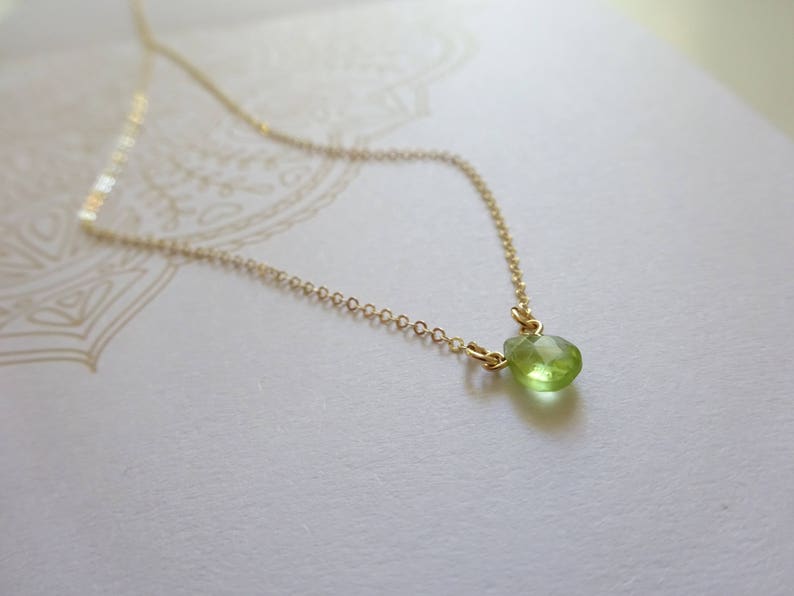 Real Gemstone Bracelet Dainty Bracelet Minimal Birthstone Bracelet Peridot Bracelet
