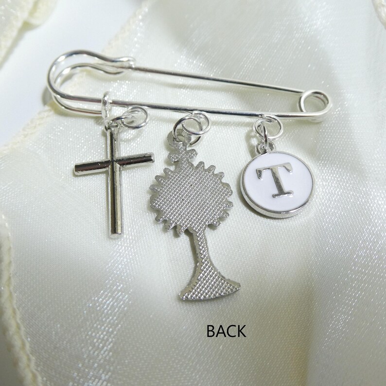 First Communion Brooch Holy First Communion Silver Pin Monstrance Personalized Keepsake Boy or ...