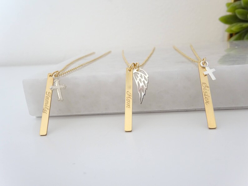 Custom Dad Memorial Necklace Name Jewelry Keepsake Gift Etsy