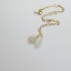 Moonstone Necklace, June Birthstone in Silver or Gold Perfect Gift for Her, Gemini Zodiac, Bridesmaid Jewelry image 3