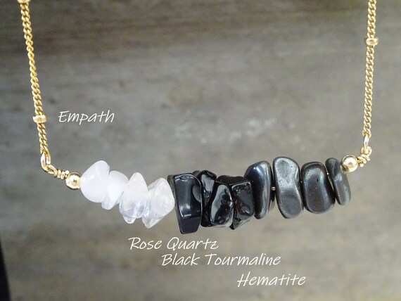 etsy gemstone necklace