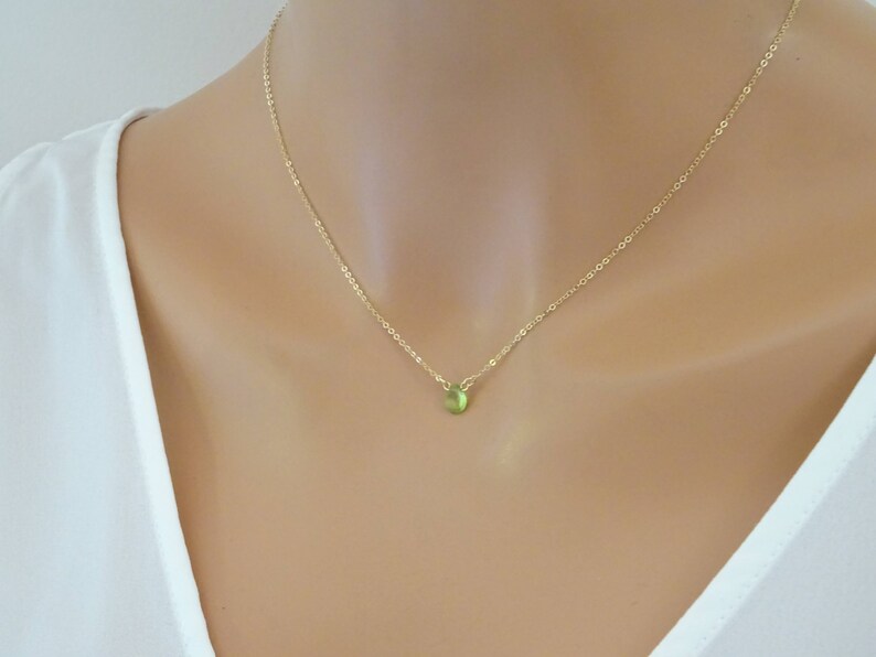Real Gemstone Bracelet Dainty Bracelet Minimal Birthstone Bracelet Peridot Bracelet