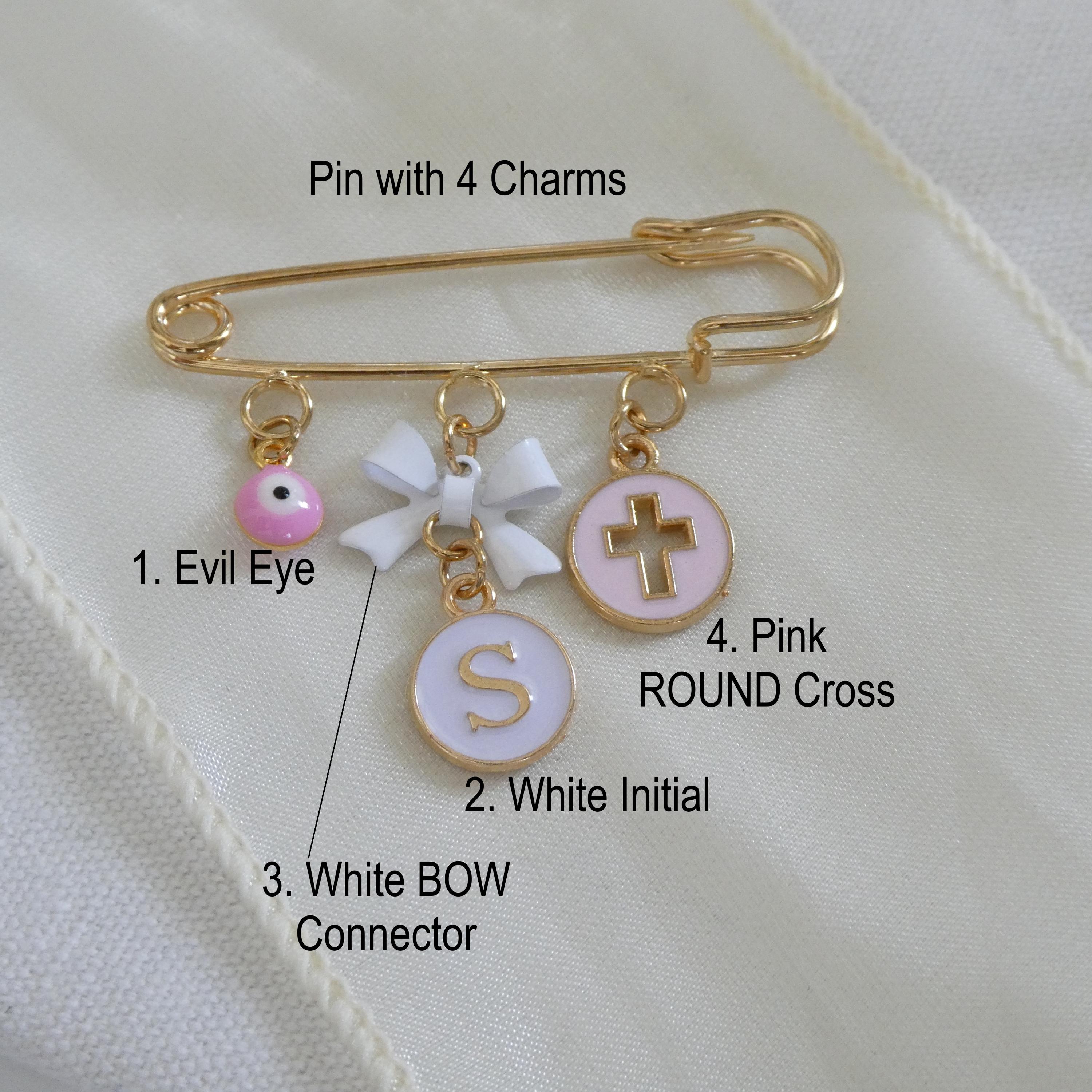 Personalized Baptism Pin: Baby Boy Keepsake Safety Brooch Girl - Etsy