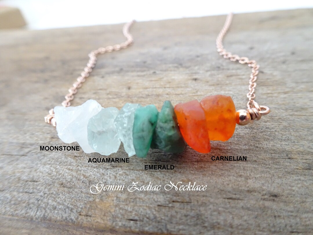 Gemini stone best sale necklace