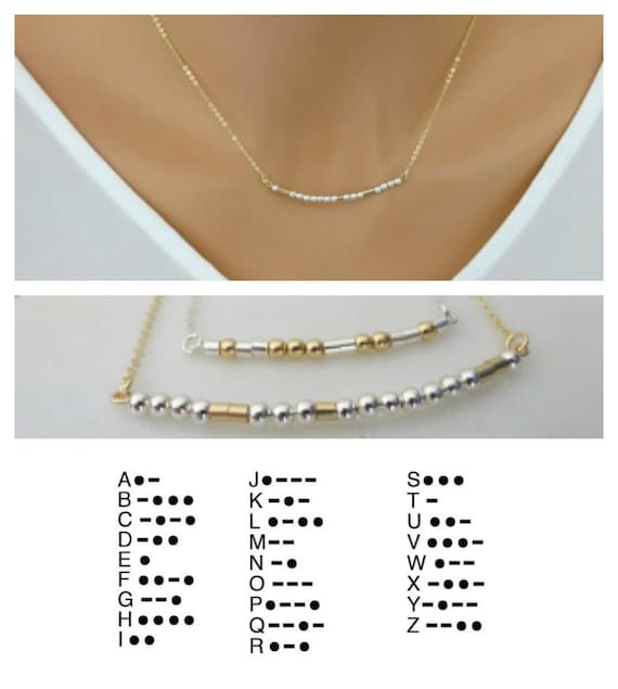 Morse Code Necklace in Gift Box – Simply Northwest