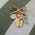 Baby Baptism Pin Virgin Mary Personalized Gift product logo