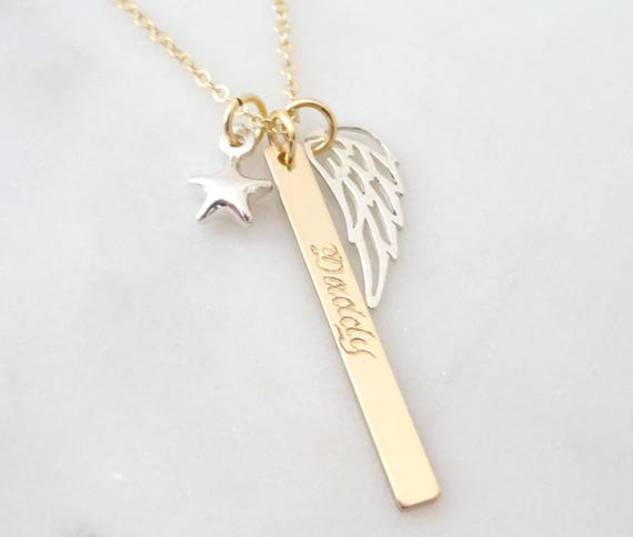 memorial necklace for dad with picture