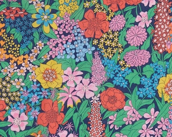 Liberty Fabrics - Ciara E Tana Lawn Cotton - Liberty of London - Cotton Fabric - Dark Blue - By the Yard