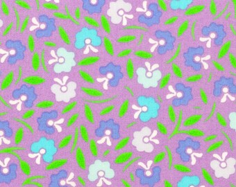 Petit Pan Lilac Petunia- French Designer Fabric - 100% Cotton - Sold by the Half Yard