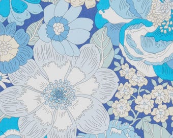 NEW** Liberty Fabrics - Summers in the Sun (C) Tana Lawn™ Cotton Fabric - Liberty of London - Blue