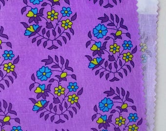 Petit Pan Shalin Lilac - French Designer Fabric - 100% Cotton - Sold by the Half Yard